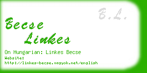 becse linkes business card